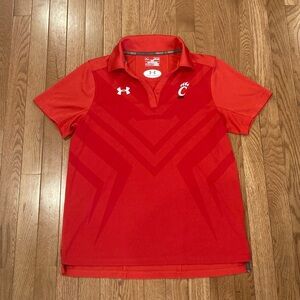 Cincinnati Bearcats Under Armour Heat Gear Collegiate Red Performance Polo